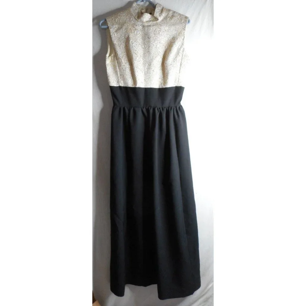 Vintage Handmade Holiday Formal Dress 1960s 1970s - Picture 1 of 6